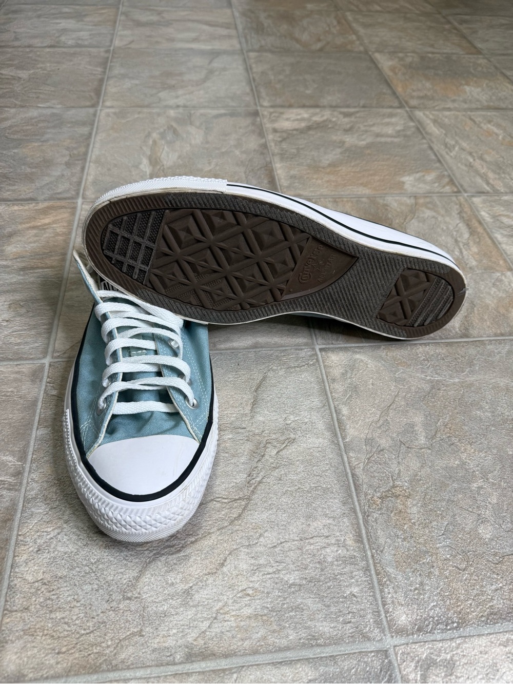 Converse Chuck Taylor All Stars Ox Blue Mens Shoe Size 11.5 Blu 169157F Preowned - Picture 6 of 8